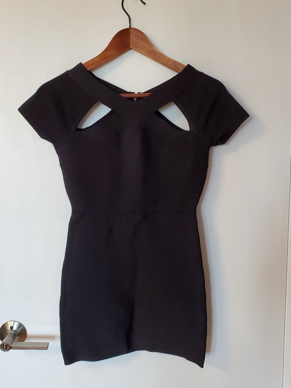 BCBG Y2K Black Bandage Dress | Size Small